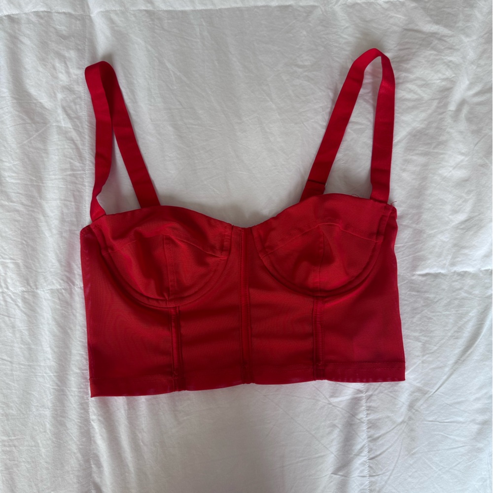 Edikted red corset top